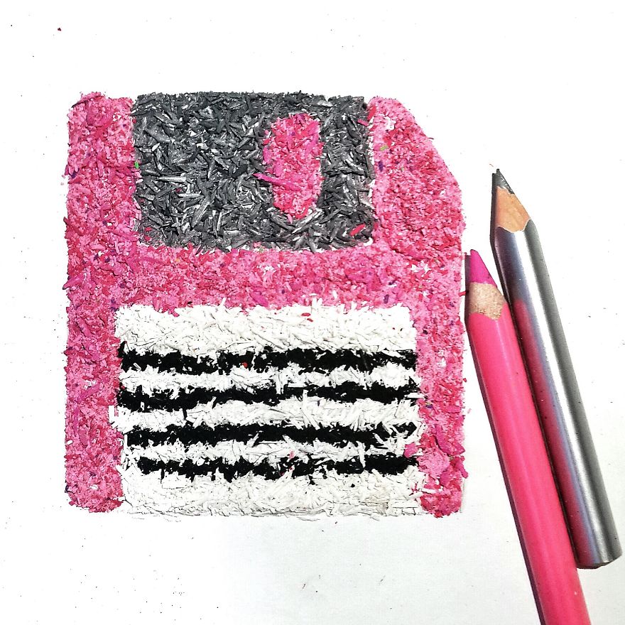 I Create Pencil Shaving Art For My 365-Day Project I Create Pencil Shaving Art For My 365-Day Project