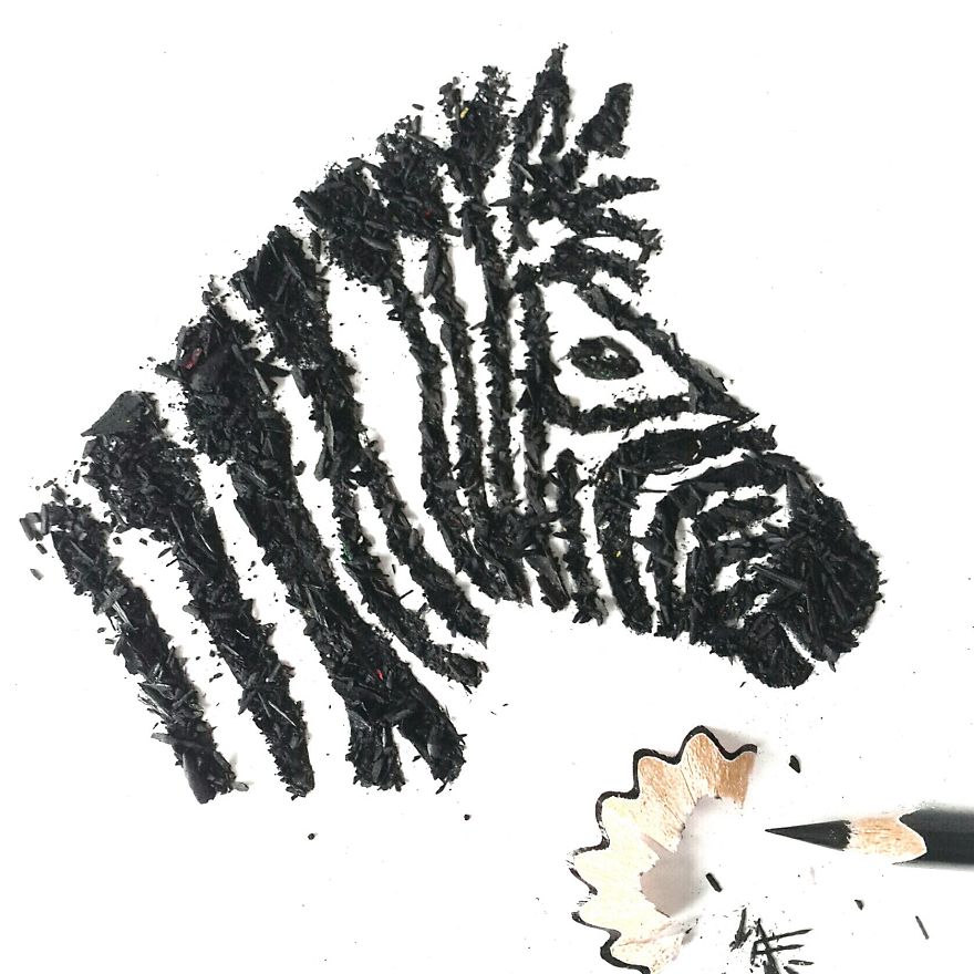 I Create Pencil Shaving Art For My 365-Day Project I Create Pencil Shaving Art For My 365-Day Project