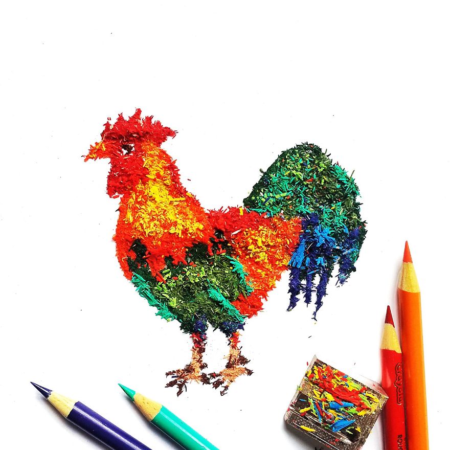 I Create Pencil Shaving Art For My 365-Day Project