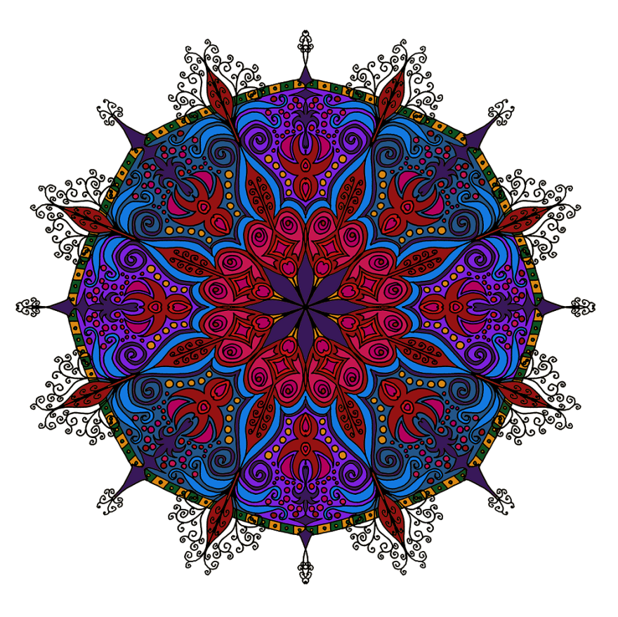 I Create Coloring Mandalas And Give Them Away For Free