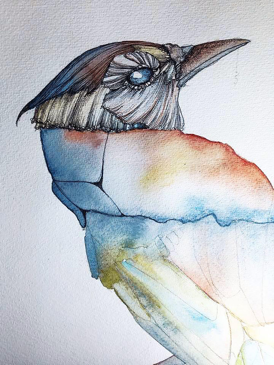 I Make Watercolor And Ink Illustrations Inspired By Music