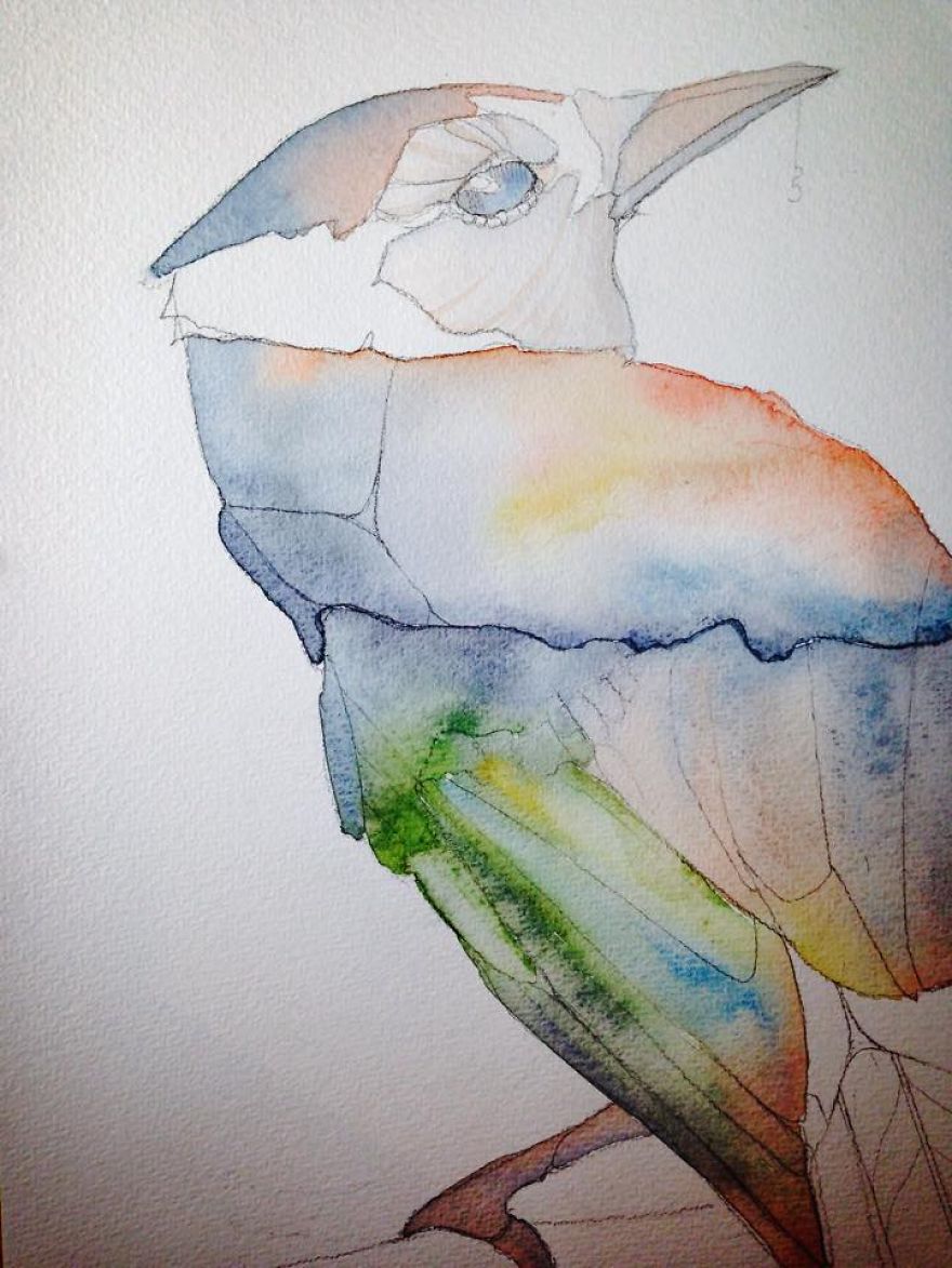 I Make Watercolor And Ink Illustrations Inspired By Music