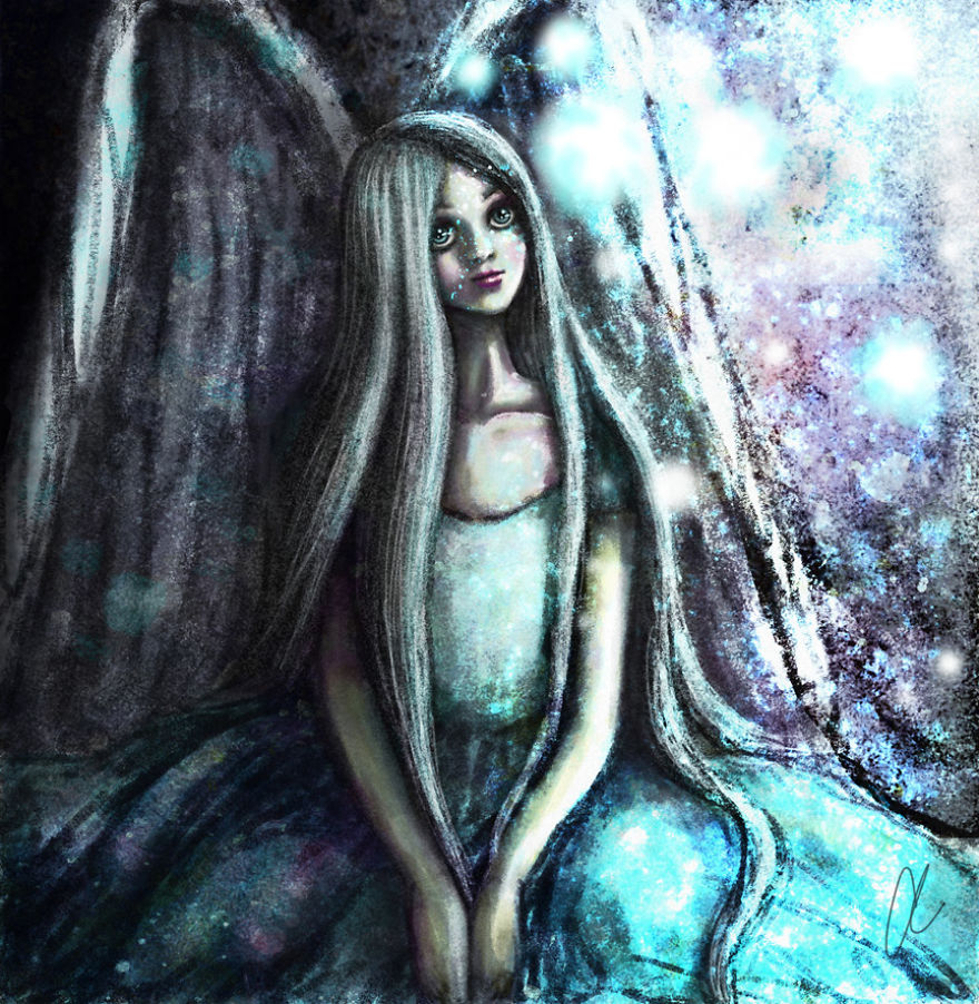 I Paint Digital Drawings That Look Like Hand Painted Images