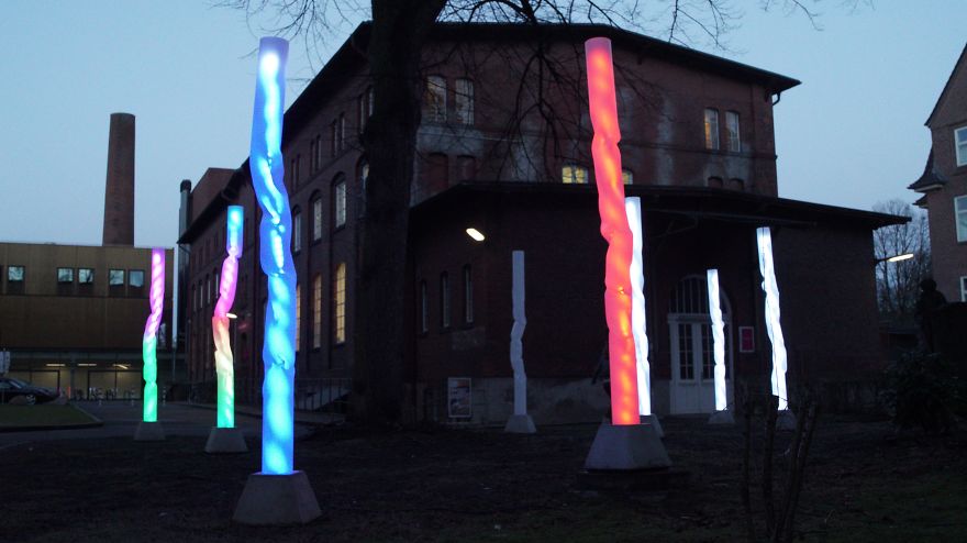 Light Trees: This Interactive Installation Lights Up When It Detects Human Energy Light Trees: This Interactive Installation Lights Up When It Detects Human Energy