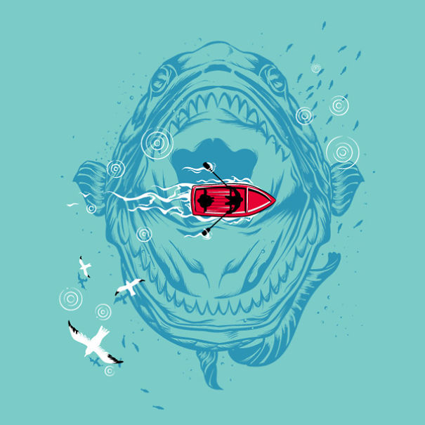 365-Day Challenge: I Drew One Funny T-shirt Design A Day