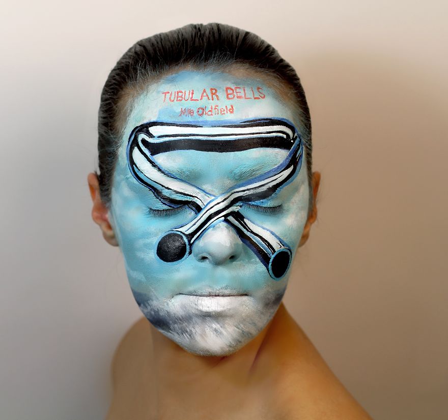 I Painted 11 Album Covers On My Face For Record Store Day I Painted 11 Album Covers On My Face For Record Store Day