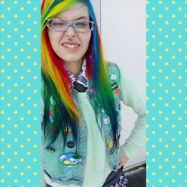 My Rainbow Hair In Natural Light