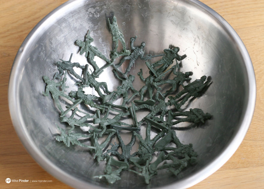 How To Make DIY Fruit Bowl Of Melted Plastic Army Men