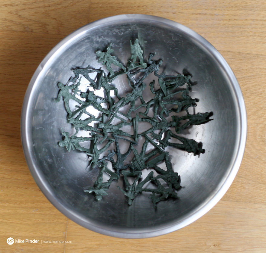 How To Make DIY Fruit Bowl Of Melted Plastic Army Men