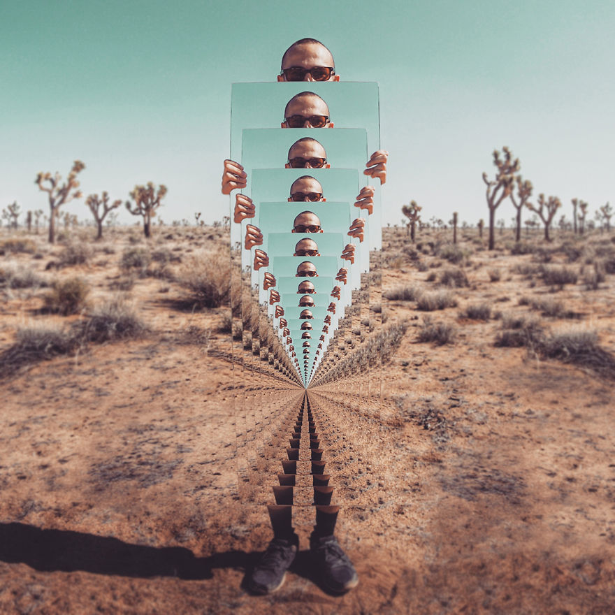 Desert Reflections: A Series Of Surreal Self-portraits In Joshua Tree Desert Reflections: A Series Of Surreal Self-portraits In Joshua Tree