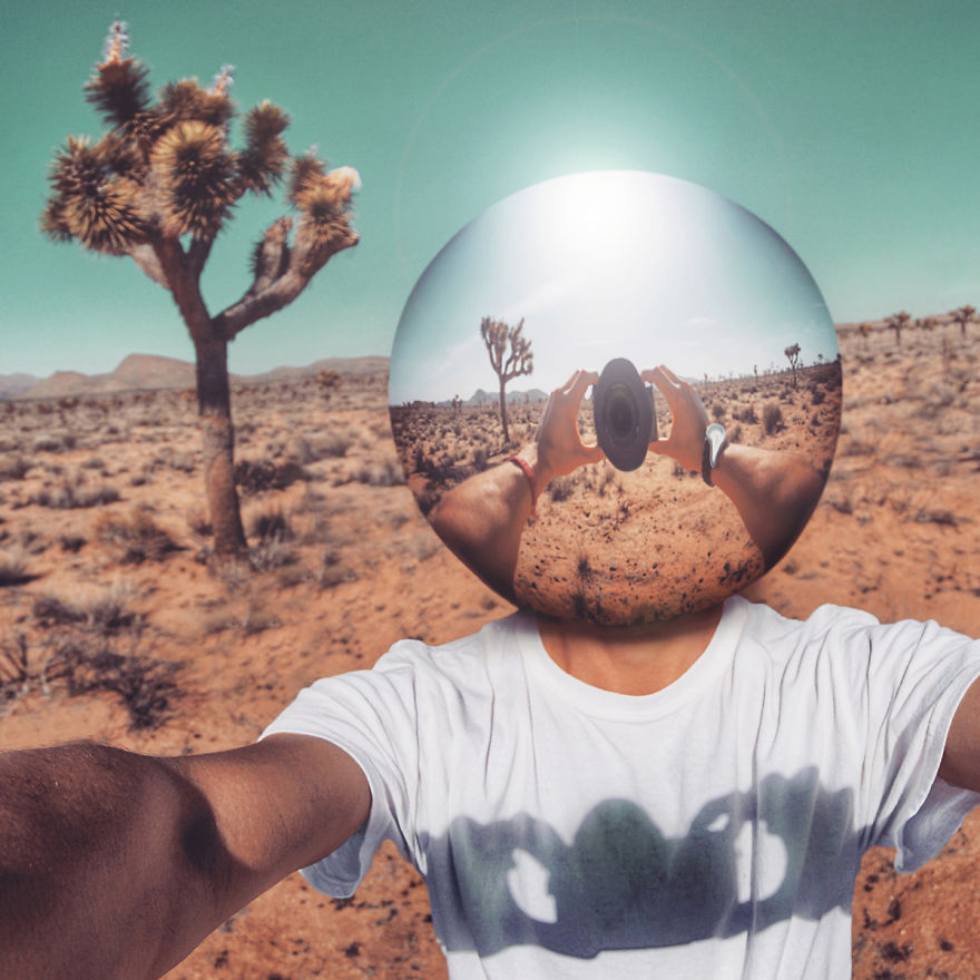 Desert Reflections: A Series Of Surreal Self-portraits In Joshua Tree Desert Reflections: A Series Of Surreal Self-portraits In Joshua Tree