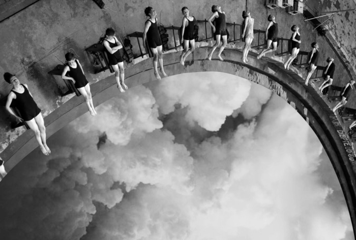 Collages Of Vintage Photos Blended With Natural Elements To Make Them More Joyful