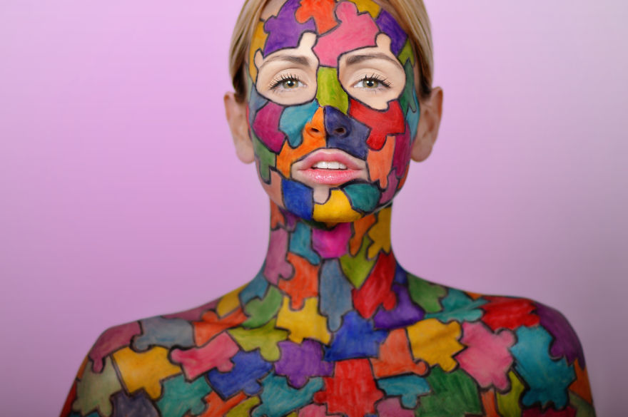 10 Meticulous Sharpie Drawings On A Human Canvas