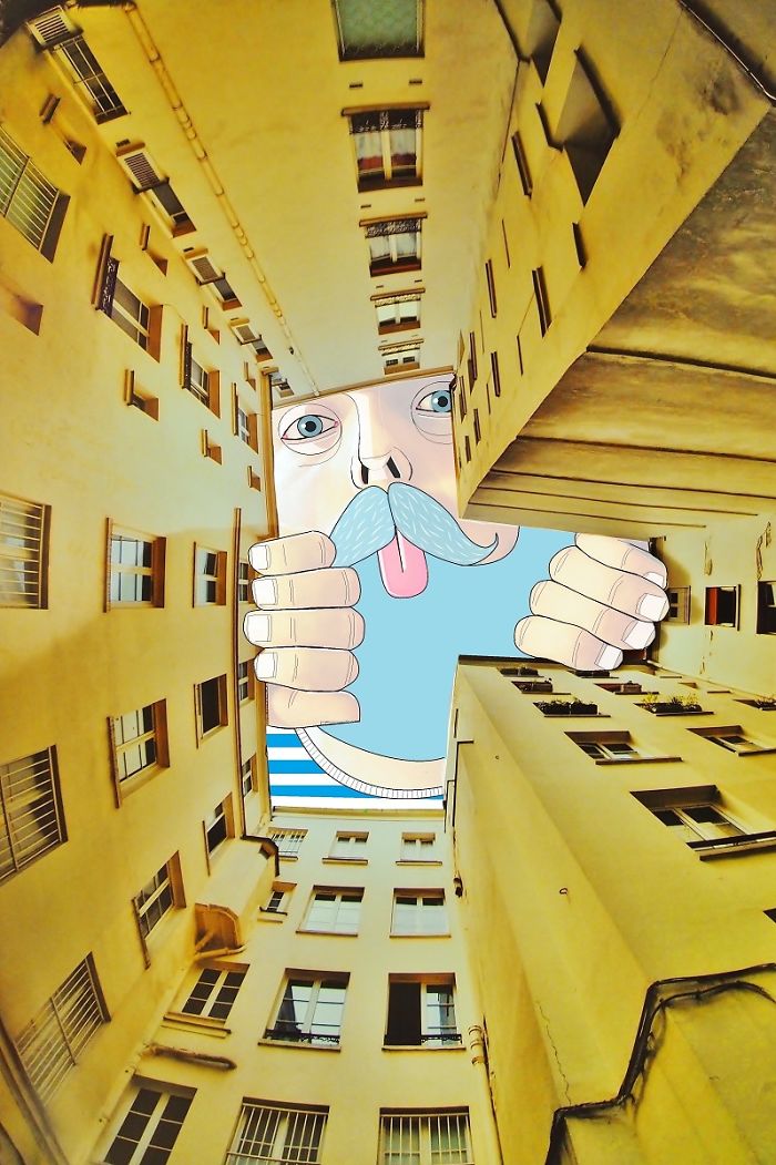 I Draw Illustrations On The Sky Between Buildings I Draw Illustrations On The Sky Between Buildings