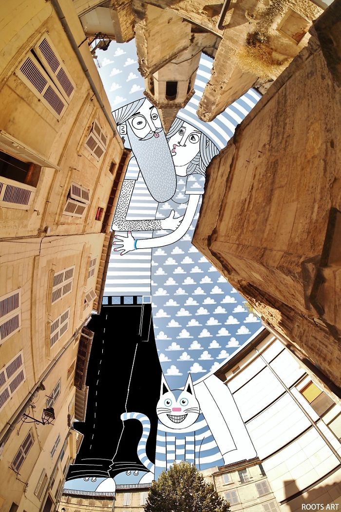 I Draw Illustrations On The Sky Between Buildings I Draw Illustrations On The Sky Between Buildings