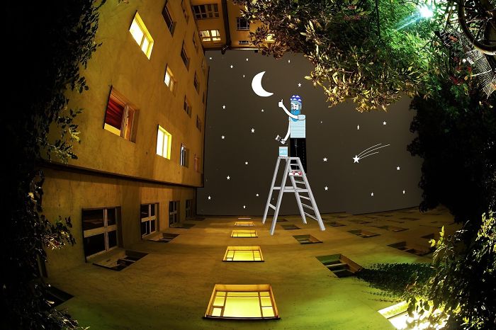 I Draw Illustrations On The Sky Between Buildings I Draw Illustrations On The Sky Between Buildings