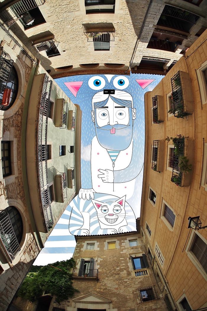 I Draw Illustrations On The Sky Between Buildings I Draw Illustrations On The Sky Between Buildings