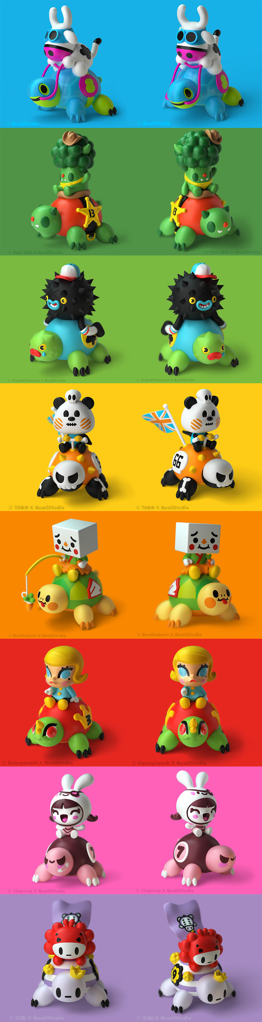 The Turtly Race Is My Dream Vinyl Toy Collab