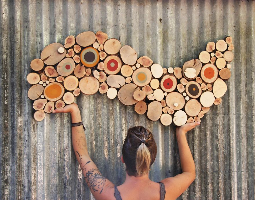 Wild Slice Designs: I Make Wall Sculptures From Reclaimed Wood