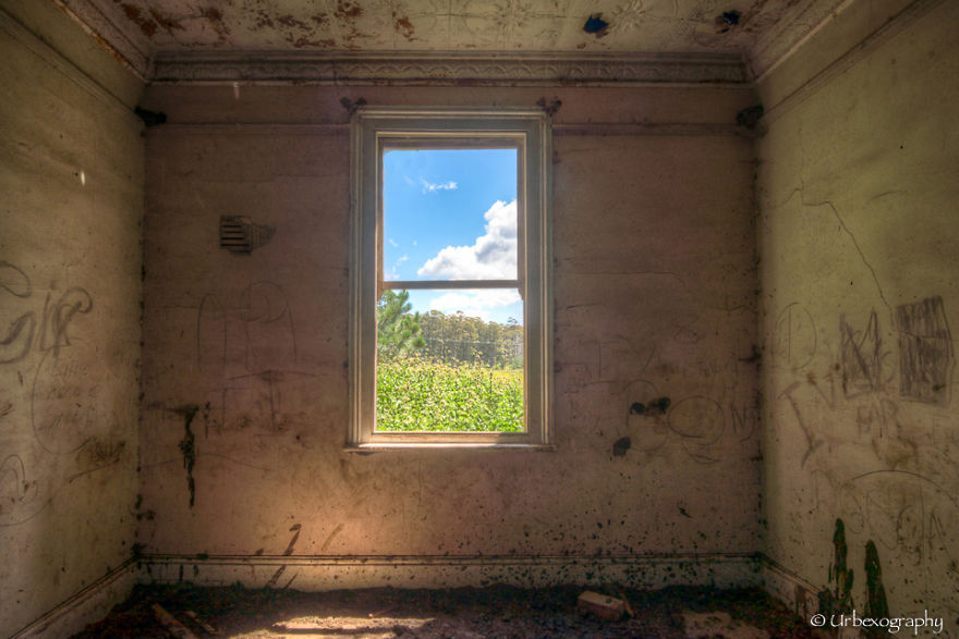 Windows Of Abandoned Rooms With Mystic Views