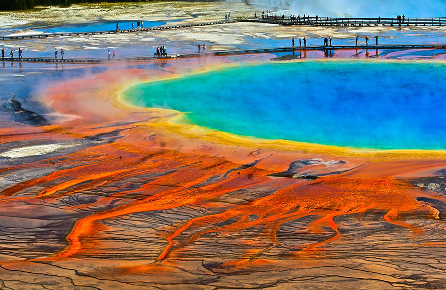 Grand Prismatic Spring, Wyoming, Usa