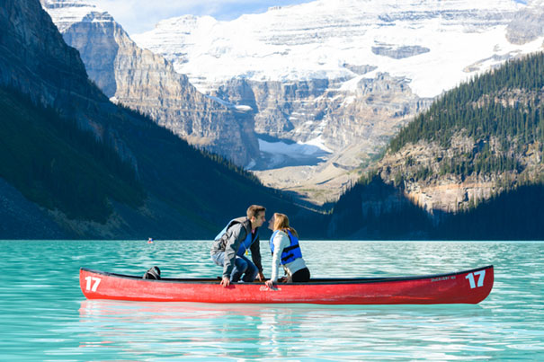 Proposing On A Beautiful Lake With A Secret Photographer Capturing It All