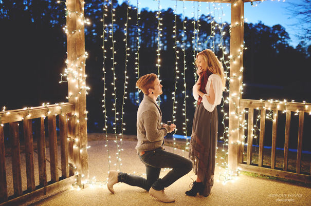 Proposing Under Magical String Lights