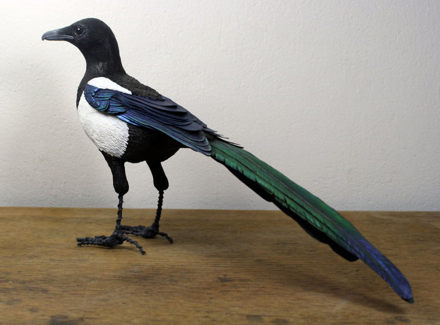 I Make Paper And Wood Birds By Hand-Cutting Every Feather I Make Paper And Wood Birds By Hand-Cutting Every Feather