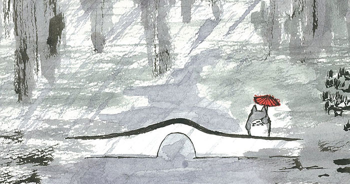 Childhood Companions In Chinese Ink Paintings