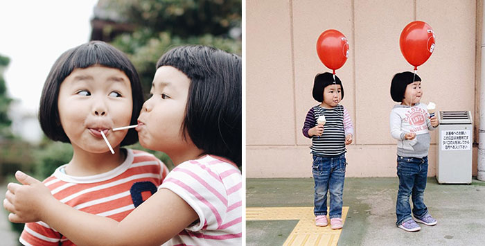 Dad Photographs His Inseparable Twin Daughters Having Twice The Fun