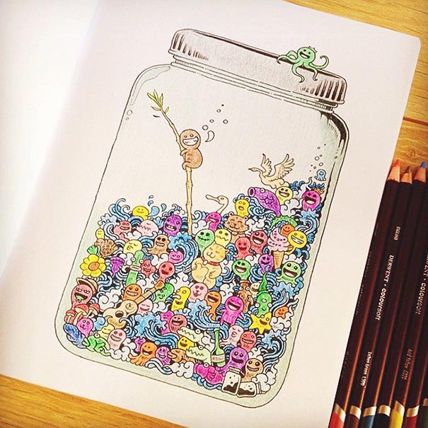 coloring-book-adult-doodle-invasion-kerby-rosanes-11 coloring-book-adult-doodle-invasion-kerby-rosanes-11