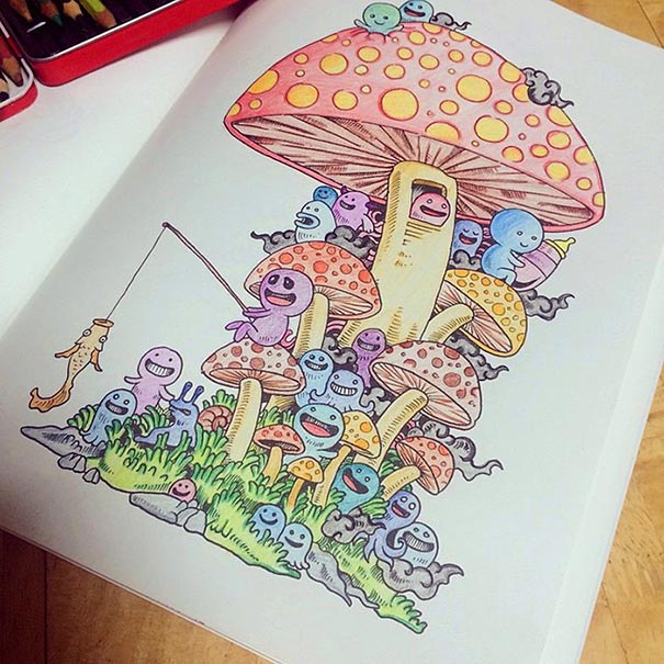 coloring-book-adult-doodle-invasion-kerby-rosanes-13 coloring-book-adult-doodle-invasion-kerby-rosanes-13