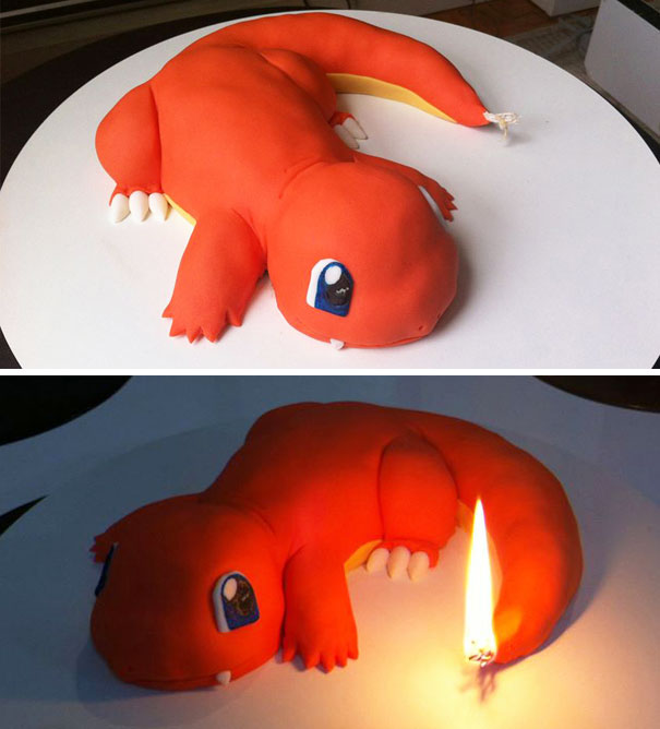 The Charmander Cake