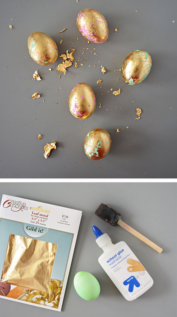 Gold Leaf Eggs