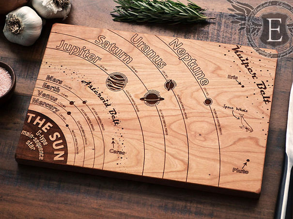 Solar System Cutting Board