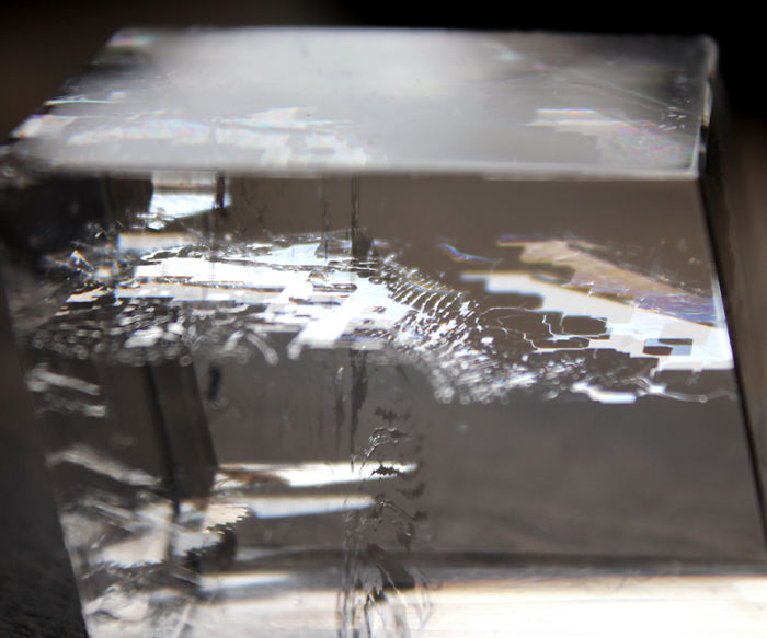 Beautiful mineral with clear, intricate crystal structure displayed in natural light.