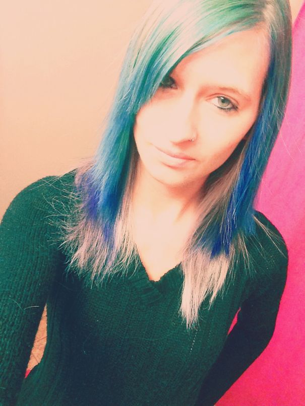 Teal, Blue And Purple