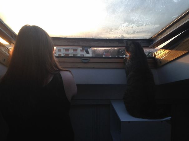 Watching Sunrise On Paris :)