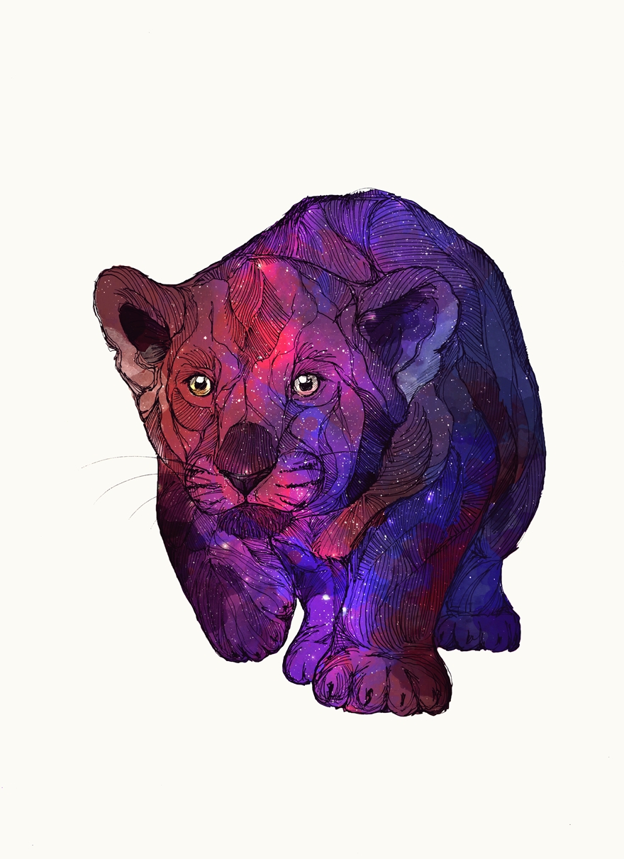 My Line-Art Animals With A Touch Of Fantasy