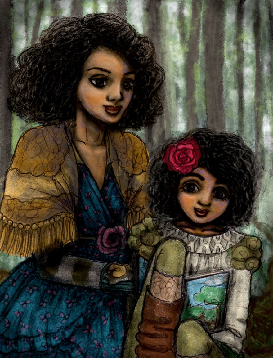 I Paint Digital Drawings That Look Like Hand Painted Images