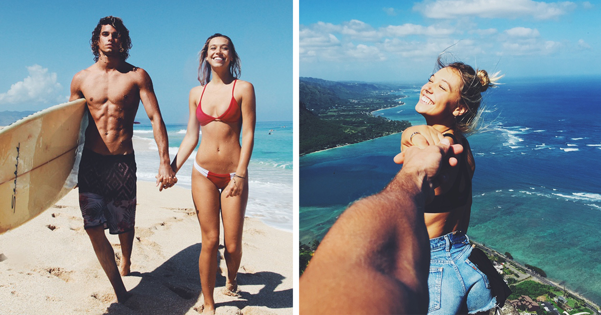 Photographer and extreme athlete Jay Alvarrez and his model girlfriend Alex...