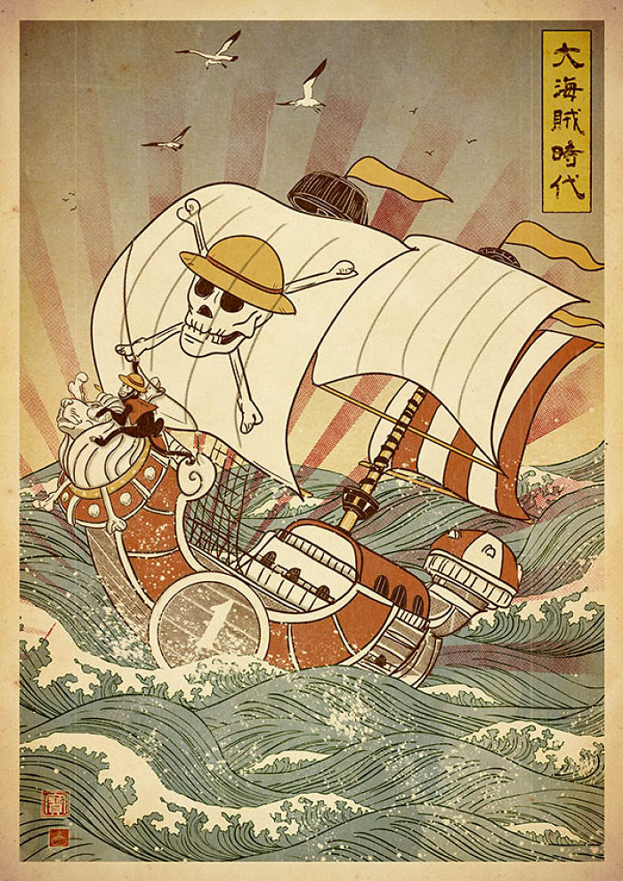 I Create Ukiyo-E Art Posters With Famous Video Game Characters