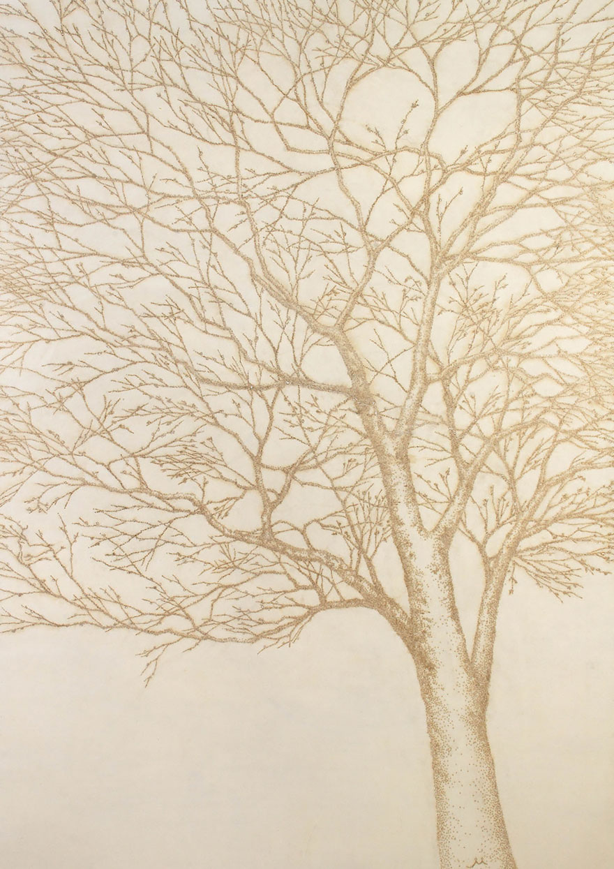 pointillism-incense-stick-burn-rice-paper-jihyun-park-17 pointillism-incense-stick-burn-rice-paper-jihyun-park-17