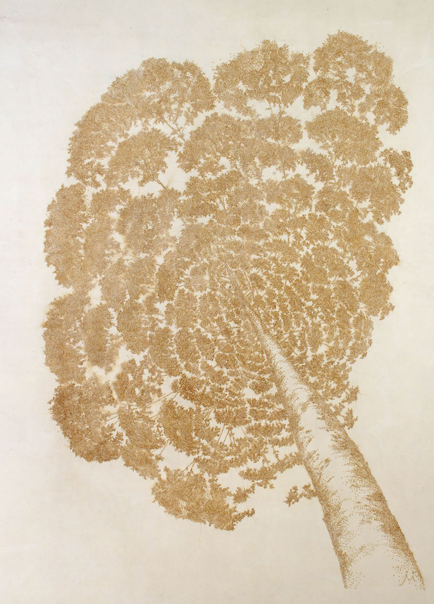 Artist Burns Holes In Paper With Incense Sticks To Create Amazing Art Artist Burns Holes In Paper With Incense Sticks To Create Amazing Art