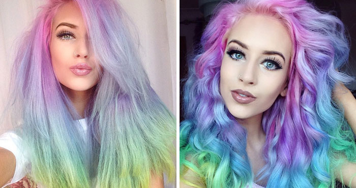 Rainbow Pastel Hair Is A New Trend Among Women