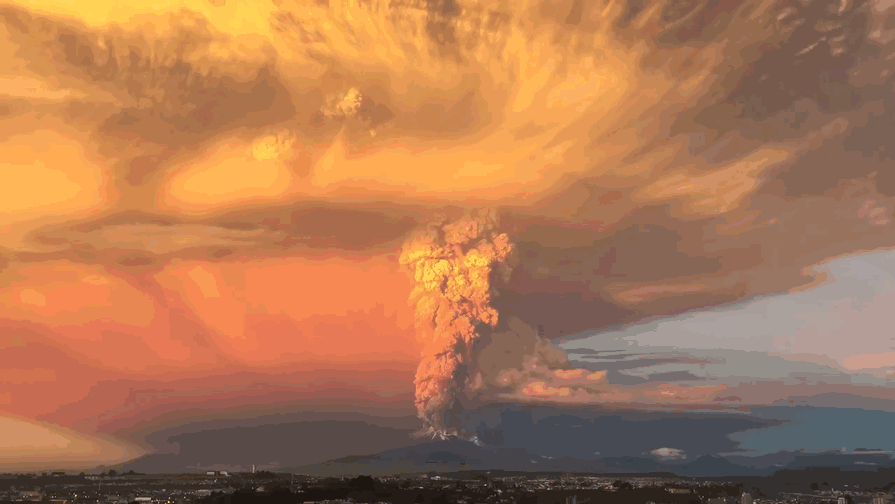 Volcano Eruption In Calbuco, Chile