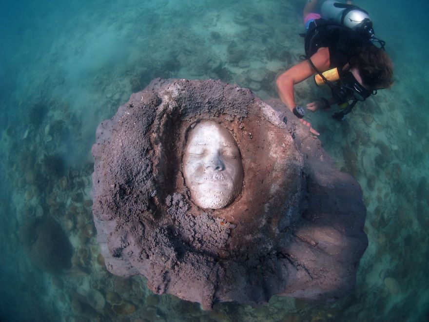 I Built A Sculpture And Left It 5 Meters Under The Ocean To Get Covered By Colorful Corals I Built A Sculpture And Left It 5 Meters Under The Ocean To Get Covered By Colorful Corals