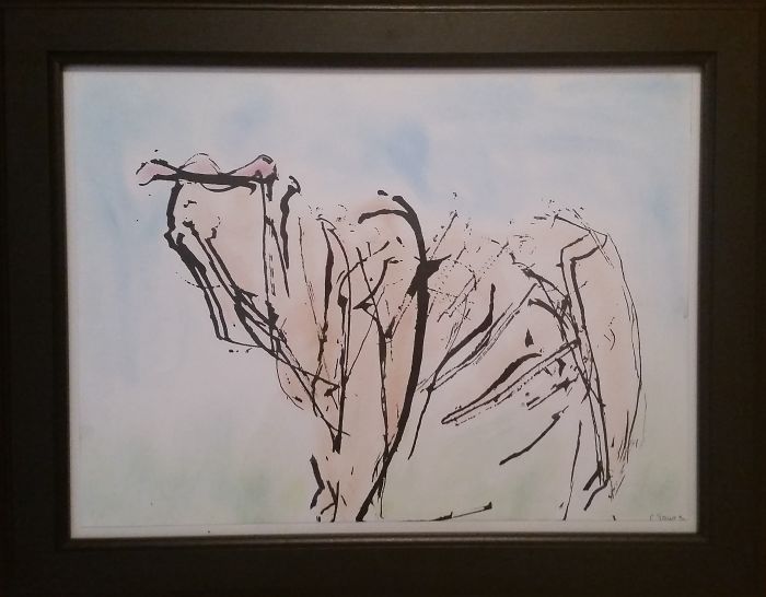 "beast" By Claudine Young. Abstract Ink Art. Https://www.facebook.com/claudineyoungart