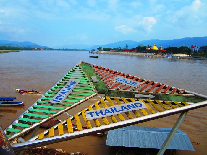 A Golden Trianglw Between Thailand, Myanmar And Laos.