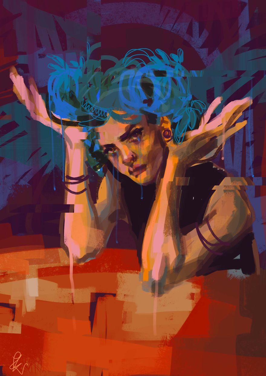 I Express My Feelings Through Figurative Art And Colors